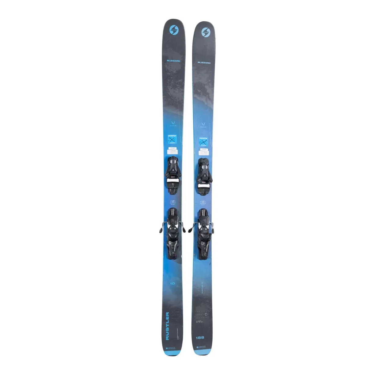 Blizzard Rustler 10 Skis w/ Atomic Strive 13 GW Demo Bindings