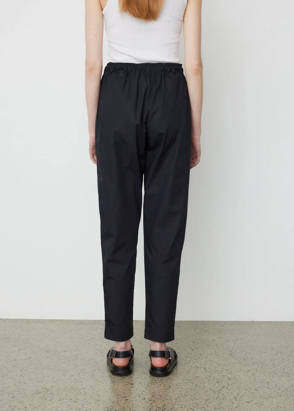Contrast Stitch Poplin Pant