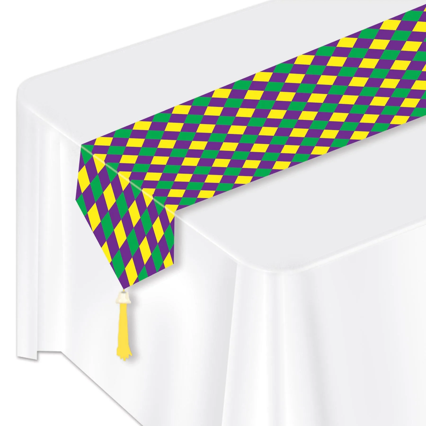 Mardi Gras Printed Mardi Gras Paper Table Runner