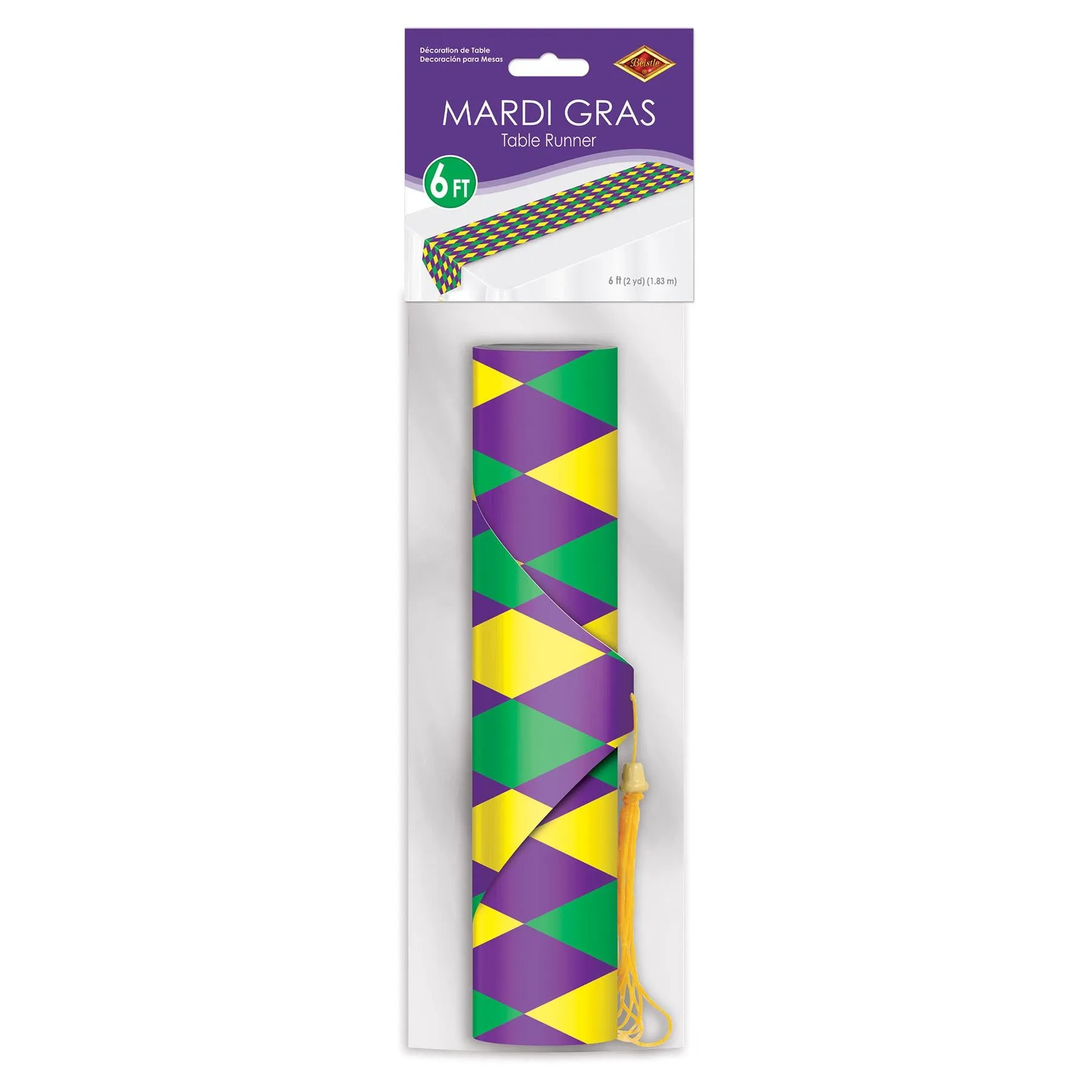 Mardi Gras Printed Mardi Gras Paper Table Runner