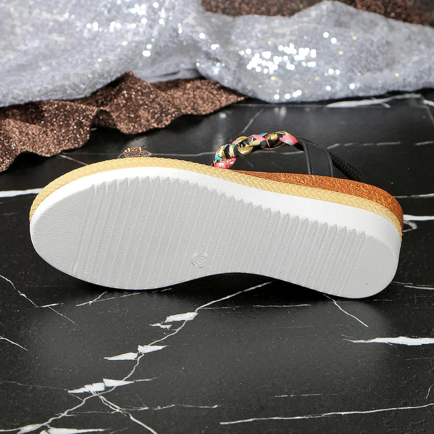 Stylish Women's Sandals Comfortable Wedge Heeled Summer Footwear Casual Beach Slide Design Fashionable Outdoor