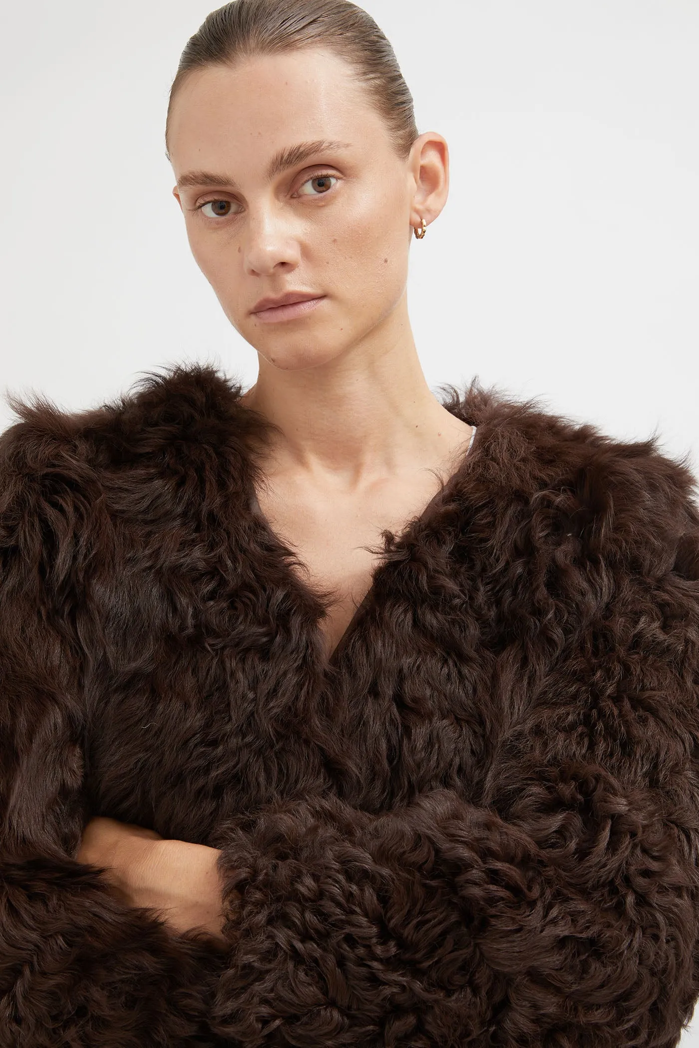 The 100% Wool Shearling Fur Jacket