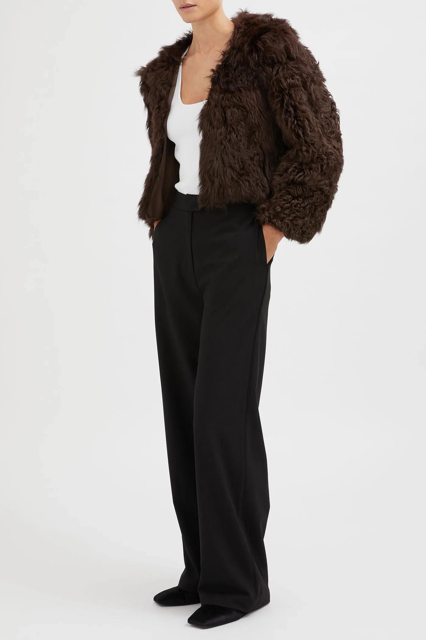 The 100% Wool Shearling Fur Jacket