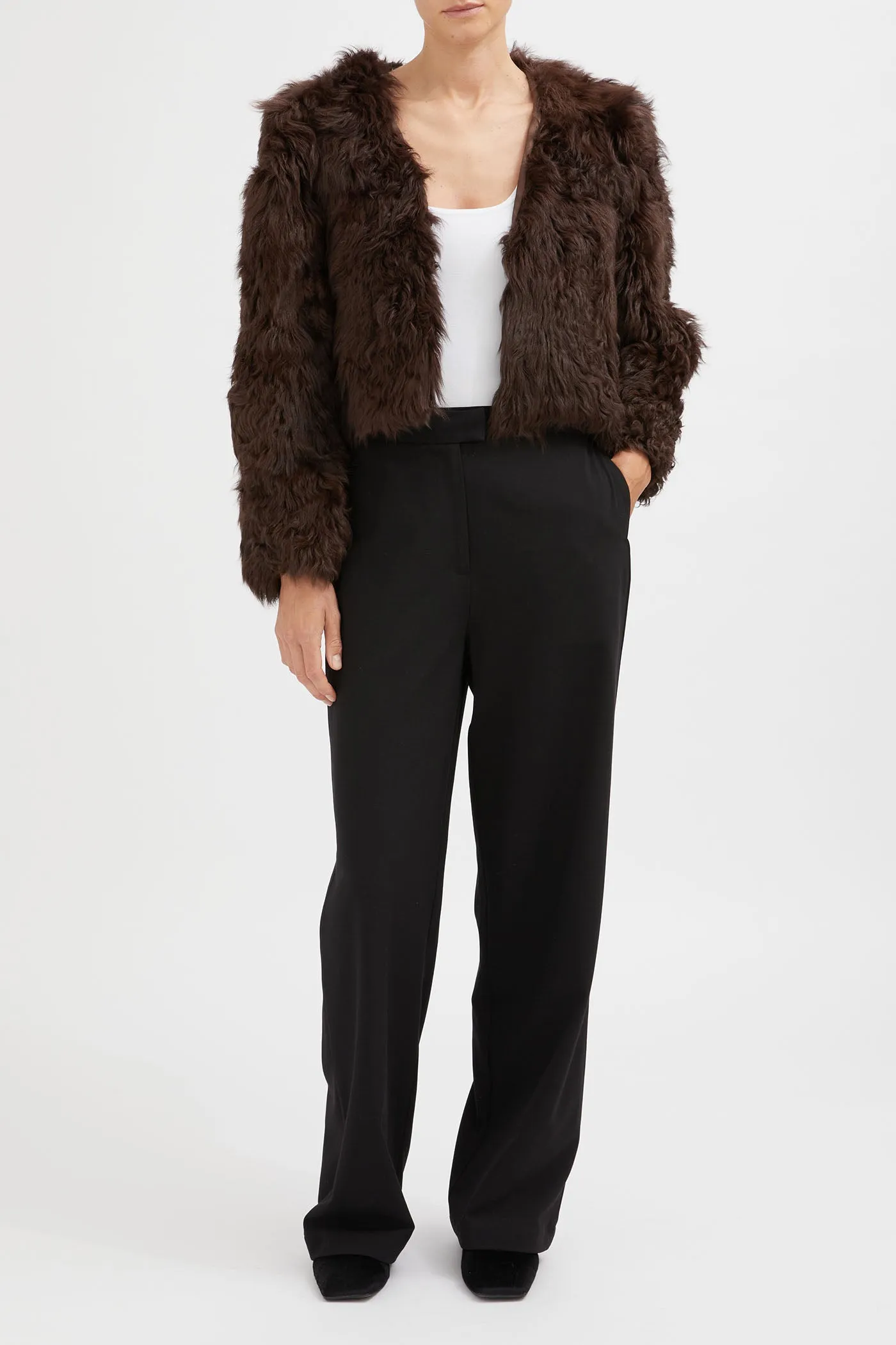 The 100% Wool Shearling Fur Jacket