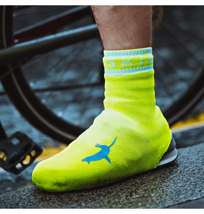 Waterproof All Weather Cycle Oversock Yellow by Sealskinz