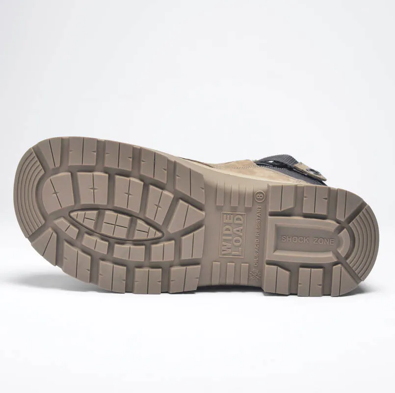 Wide Load 690SZ Stone 6 Inch Steel Cap Zip Safety Boot